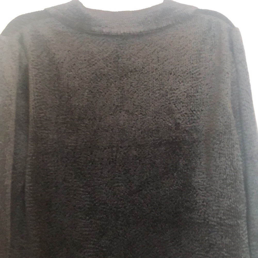 CHICOS Sz 3 Elegant Black Women's Cardigan Jacket PREWORN Pit to Pit 23 1/2" - Picture 10 of 15